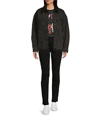 Wrangler® Girlfriend Denim Sherpa-Lined Jacket