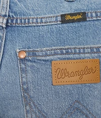 Wrangler® High Rise Frayed Denim Shorts