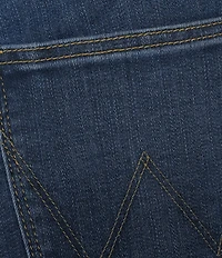 Wrangler® High Rise Straight Leg Dark Denim Jeans