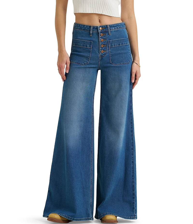 Wrangler® High Rise Wide Leg Jeans