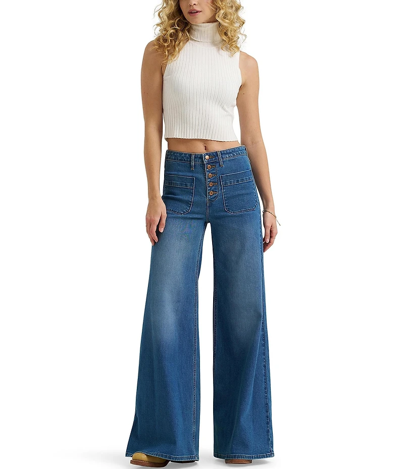 Wrangler® High Rise Wide Leg Jeans