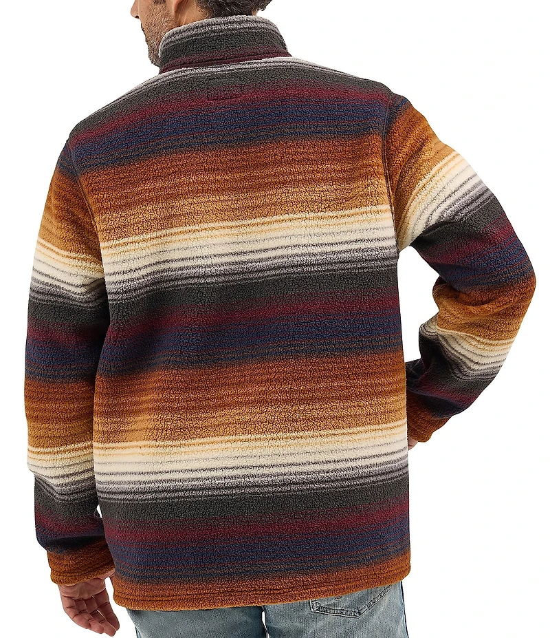 Wrangler® Horizontal-Striped Serape Print 1/4 Zip