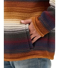 Wrangler® Horizontal-Striped Serape Print 1/4 Zip