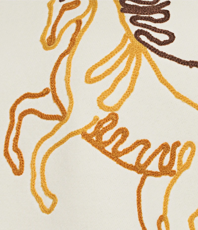 Wrangler® Horse Long Sleeve Fleece Sweatshirt