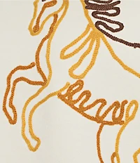 Wrangler® Horse Long Sleeve Fleece Sweatshirt