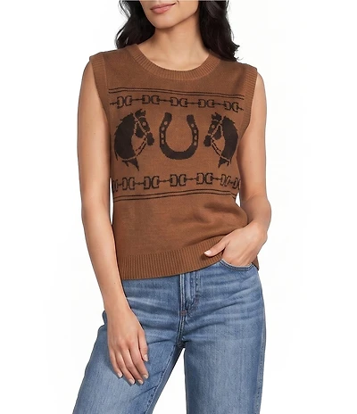 Wrangler® Horsehead Sweater Vest