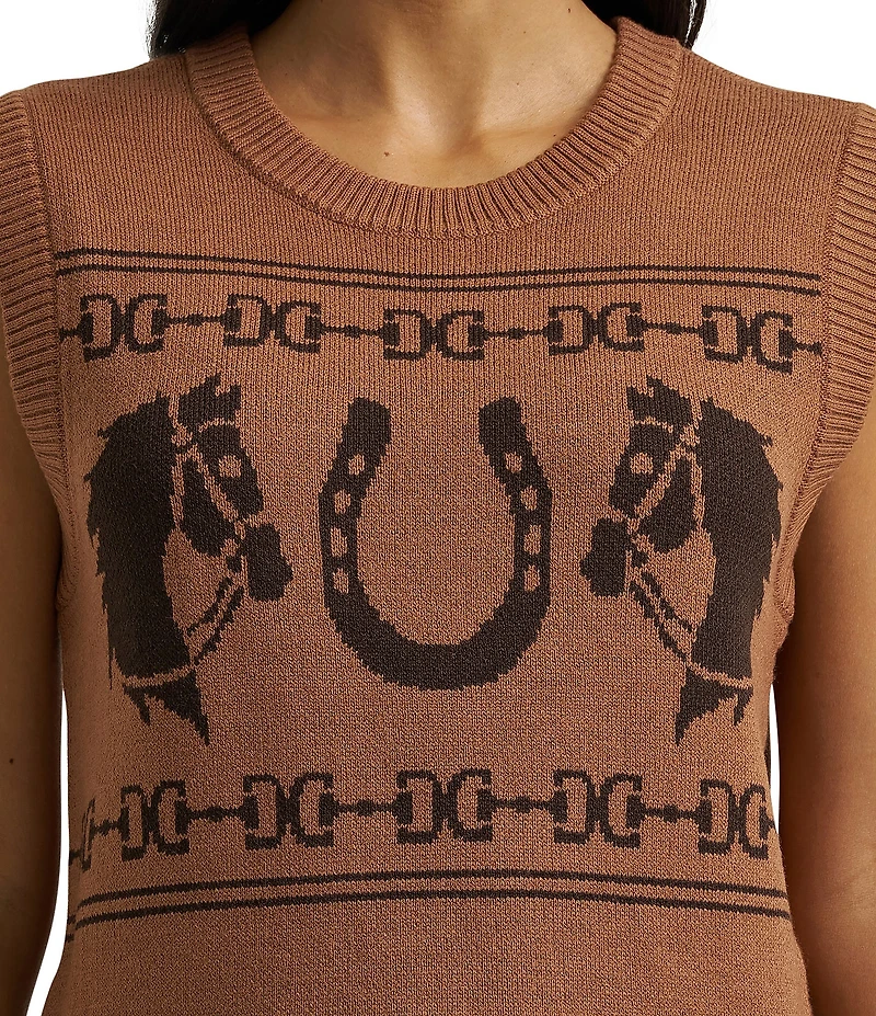 Wrangler® Horsehead Sweater Vest