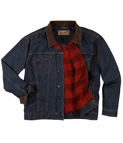 Wrangler® Long Sleeve Blanket Lined Denim Jacket