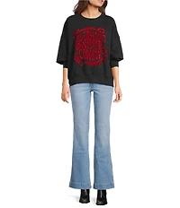 Wrangler® Long Sleeve Crew Neck Everybody Wants To Be A Cowboy T-Shirt