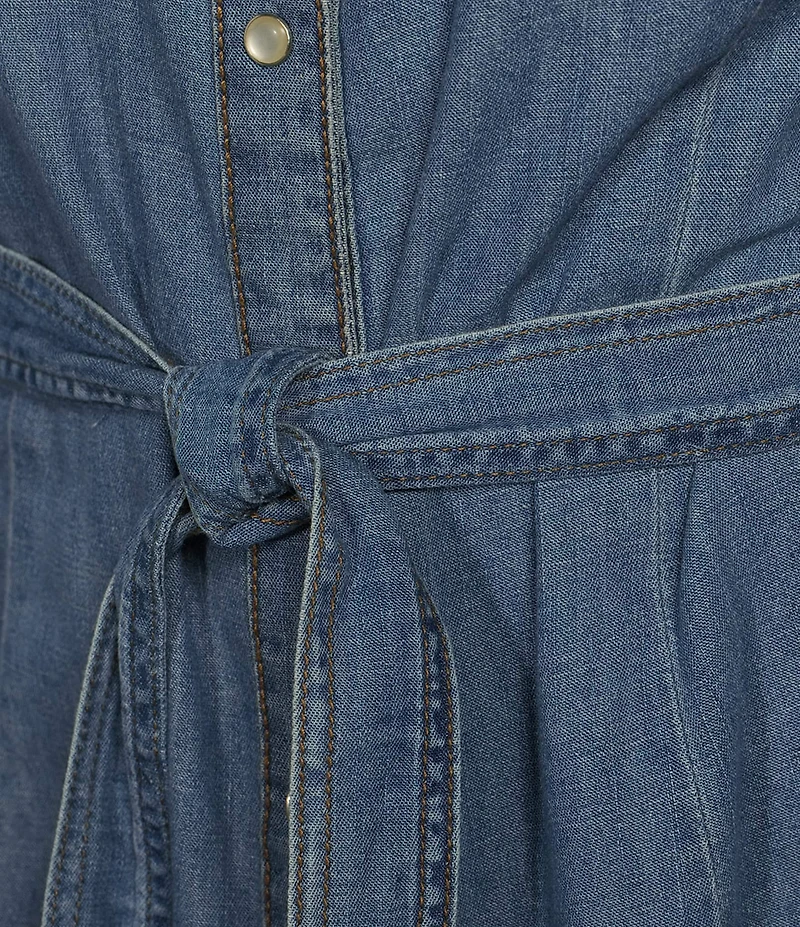 Wrangler® Long Sleeve Denim Western Shirtdress