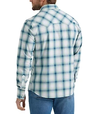 Wrangler® Long Sleeve Retro® Plaid Woven Shirt