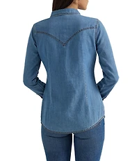Wrangler® Long Sleeve Snap Front Western Shirt