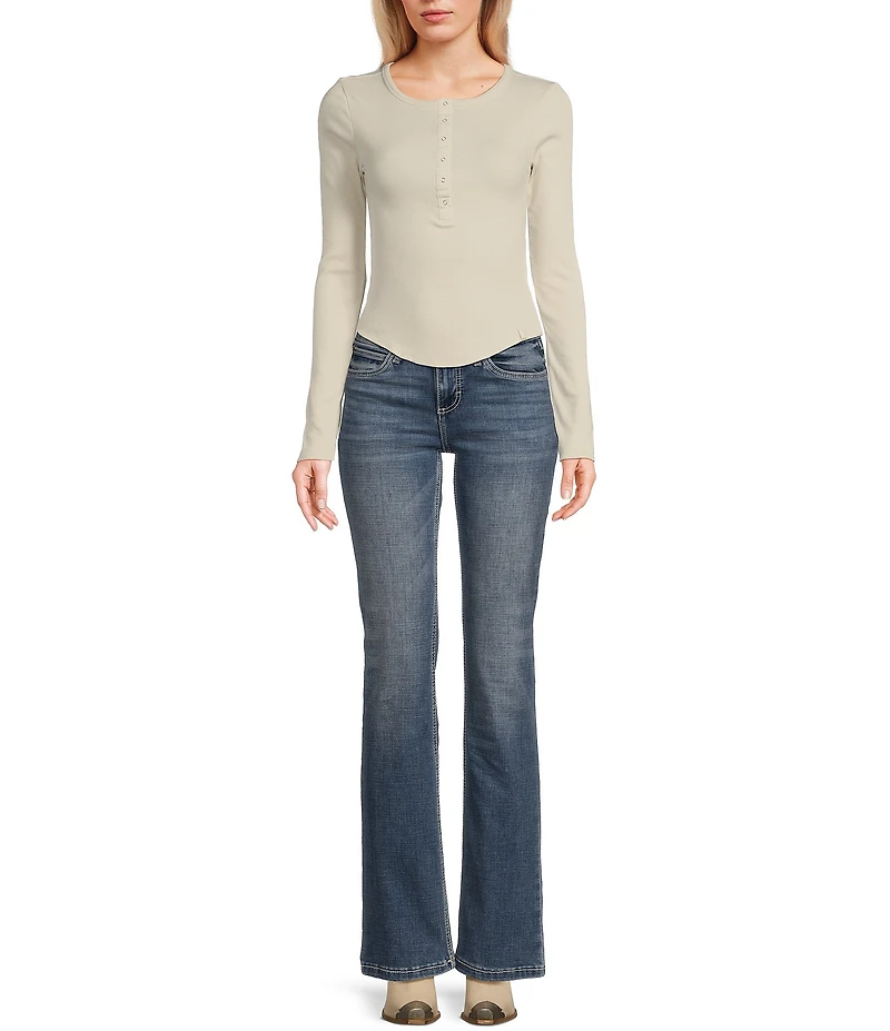 Wrangler® Mae Mid Rise Bootcut Stretch Jeans
