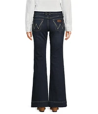 Wrangler® Mae Mid Rise Flare Leg Trouser Stretch Jeans