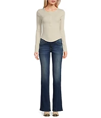 Wrangler® Mid Rise Bootcut Dark Jeans