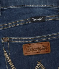 Wrangler® Mid Rise Bootcut Dark Jeans