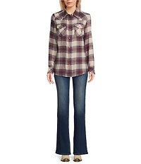 Wrangler® Mid Rise Bootcut Dark Jeans