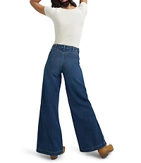 Wrangler Patch Pocket High Rise Trouser Denim Jeans