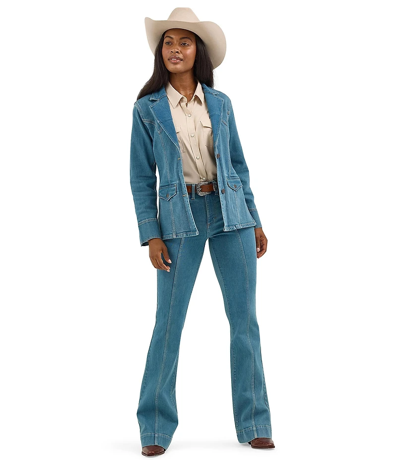 Wrangler® Retro® Brooklyn Flared Denim Trousers