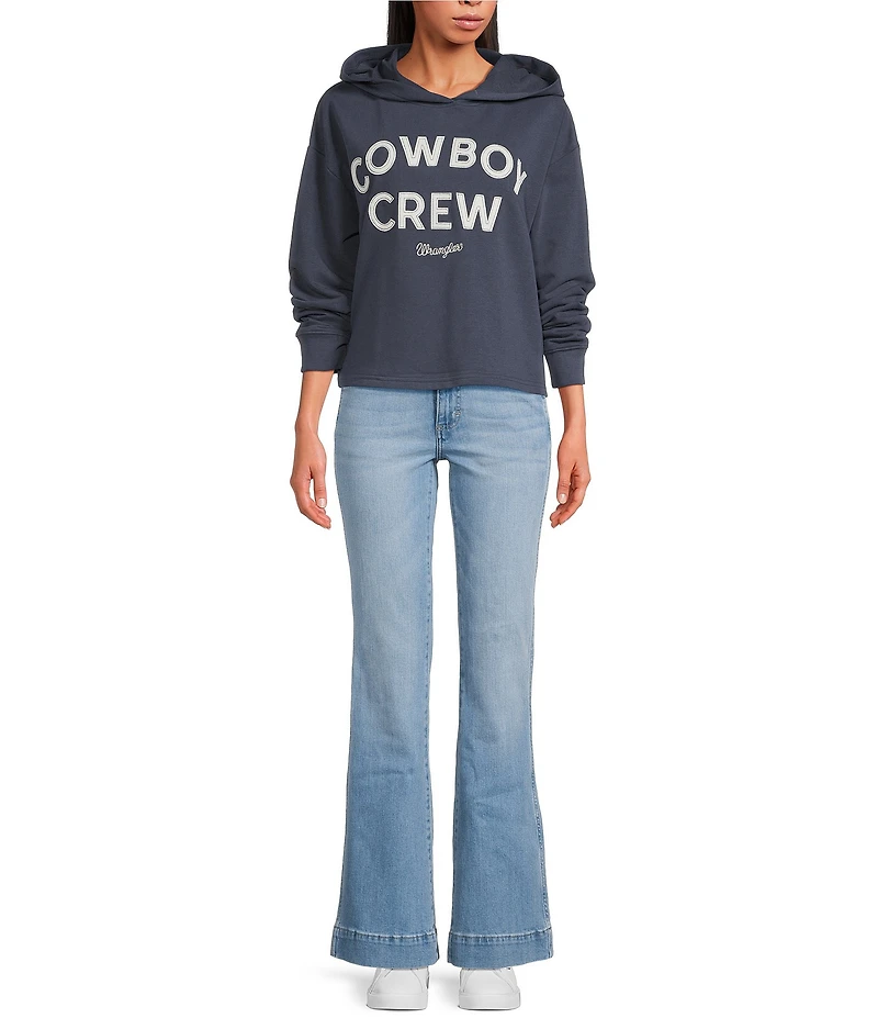 Wrangler® Retro® Cowboy Crew Long Sleeve Hoodie