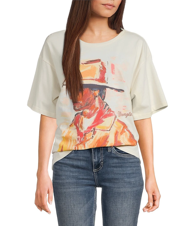 Wrangler® Retro® Cowboy Portrait Short Sleeve T-Shirt