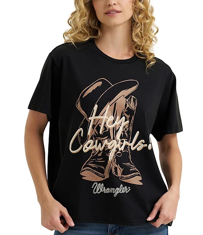 Wrangler® Retro® Hey Cowgirl Short Sleeve T-Shirt