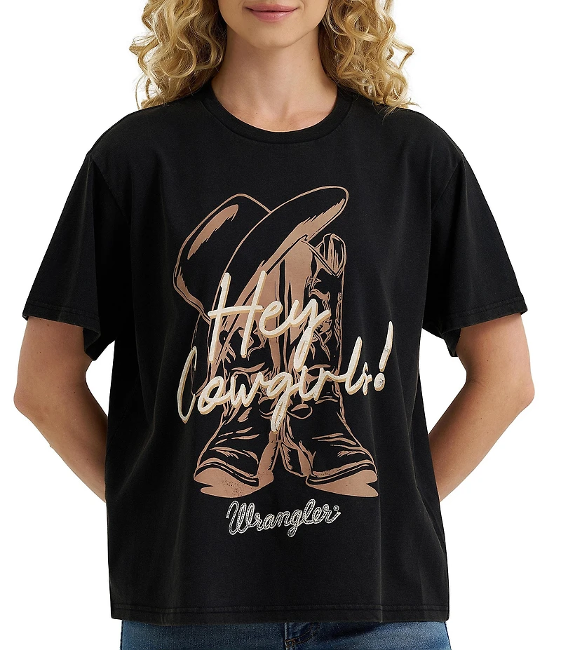 Wrangler® Retro® Hey Cowgirl Short Sleeve T-Shirt
