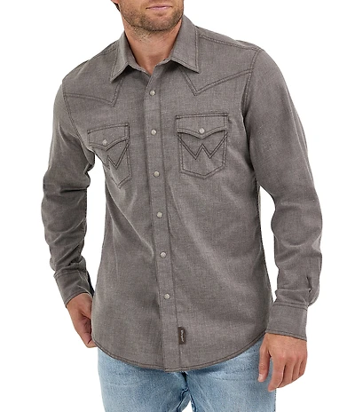 Wrangler® Retro® Long Sleeve Woven Western Shirt