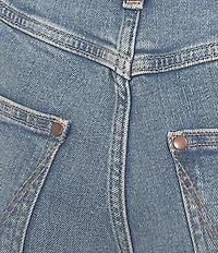 Wrangler® Retro® Mae Mid Rise Faded Denim Shorts