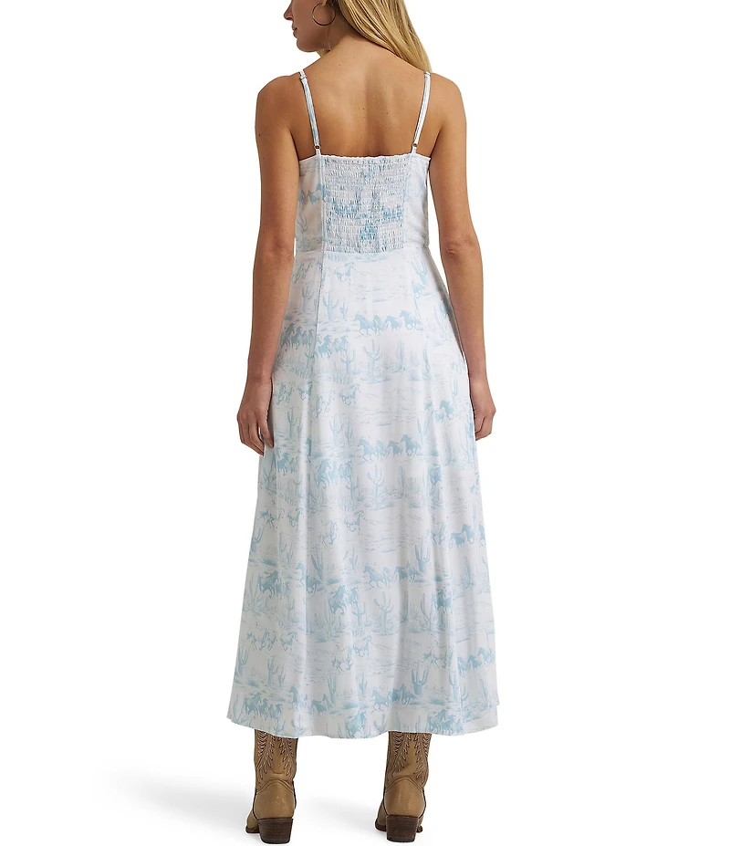 Wrangler® Retro® Printed Sleeveless Long Dress