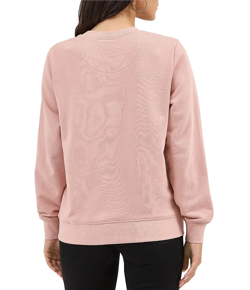 Wrangler® Retro® Rodeo Cowboy Long Sleeve Fleece Sweatshirt