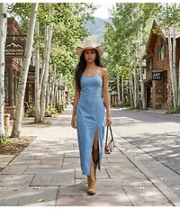Wrangler® Retro® Sleeveless Long Denim Dress
