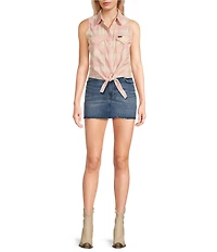 Wrangler® Sierra High Rise Denim Micro Mini Skirt