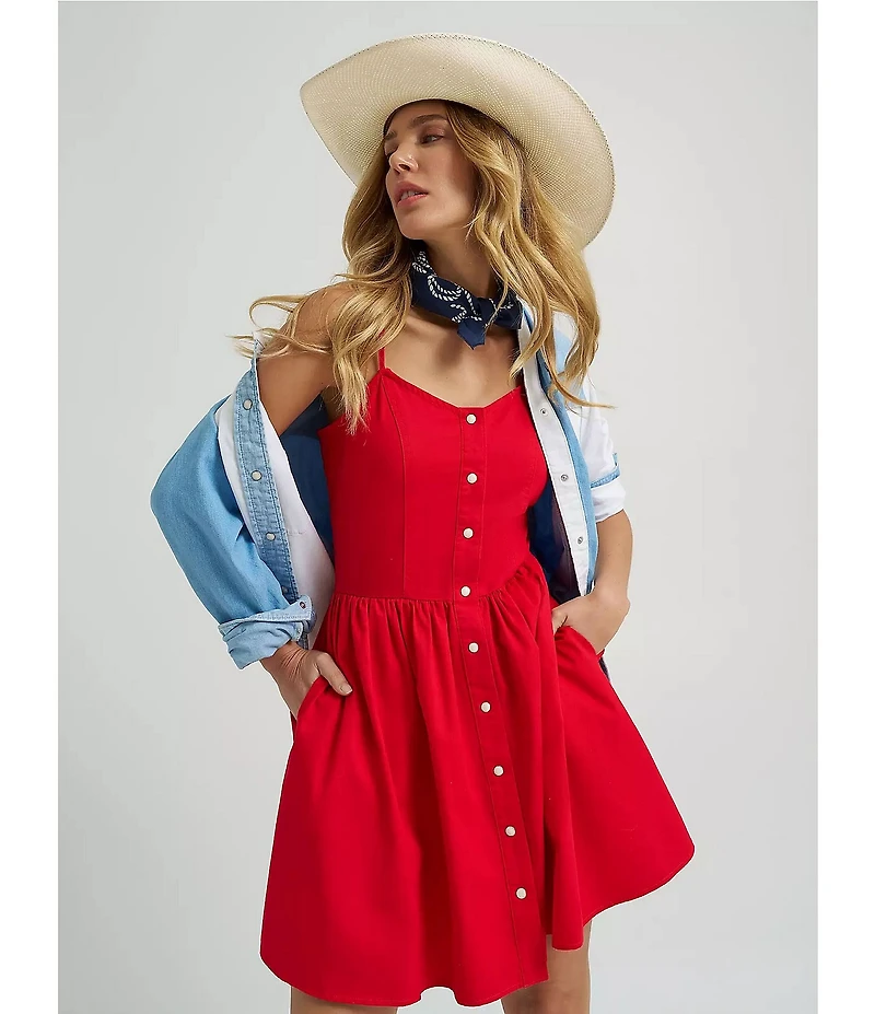 Wrangler Sleeveless Snap Front Dress