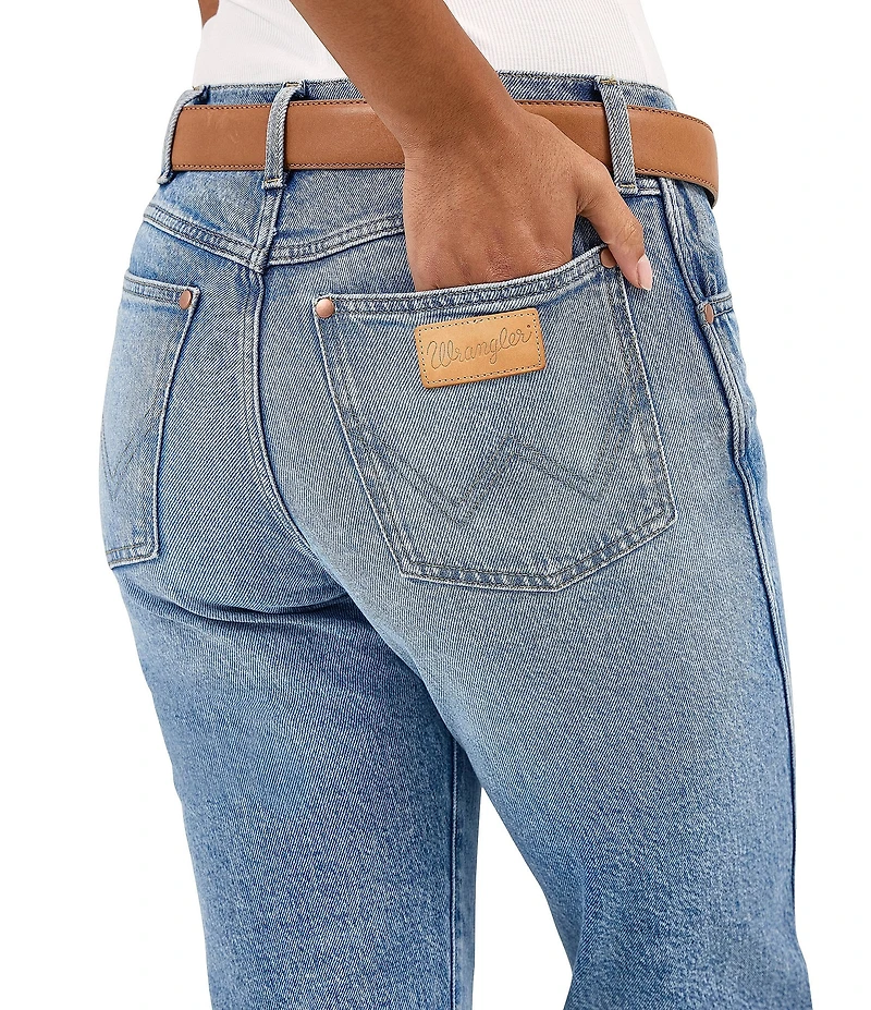 Wrangler Sunset Mid Rise Straight Leg Jeans