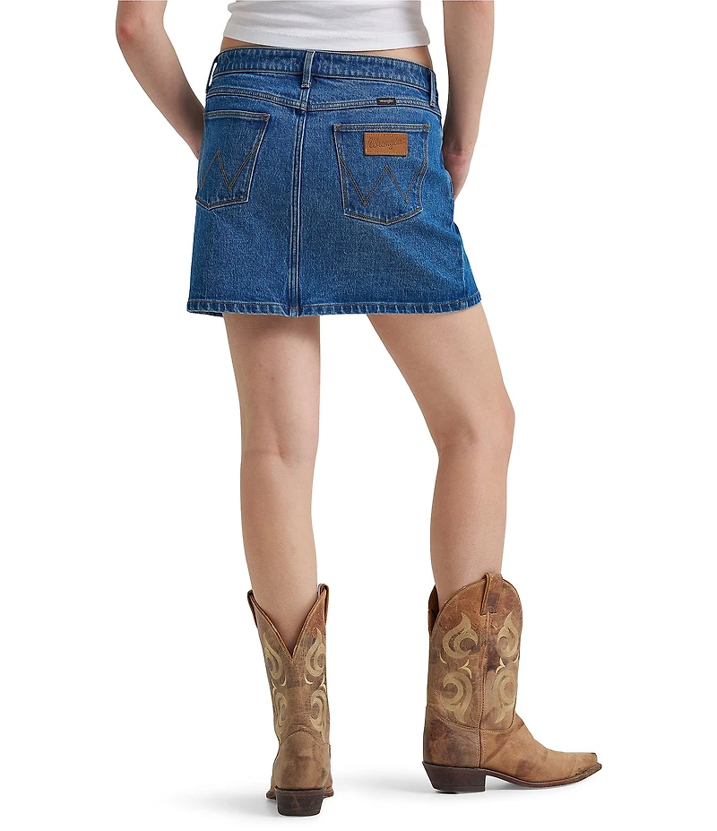 Wrangler Western Denim Mini Skirt
