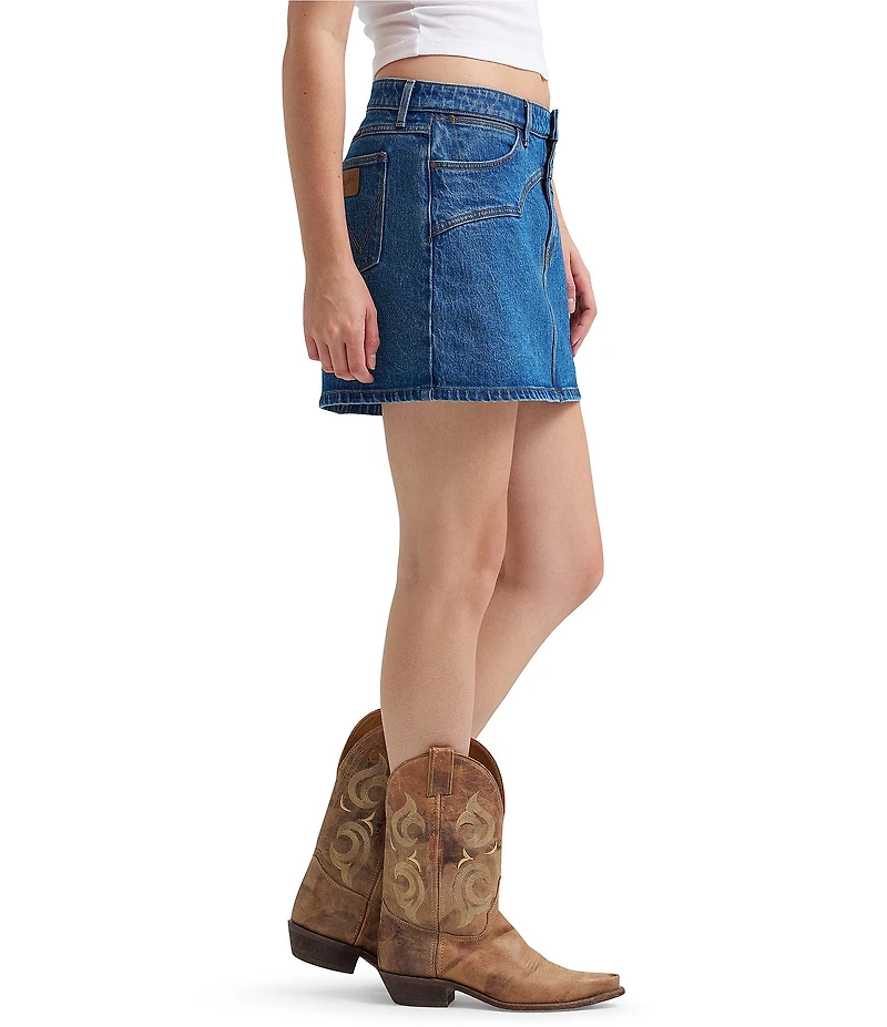 Wrangler Western Denim Mini Skirt
