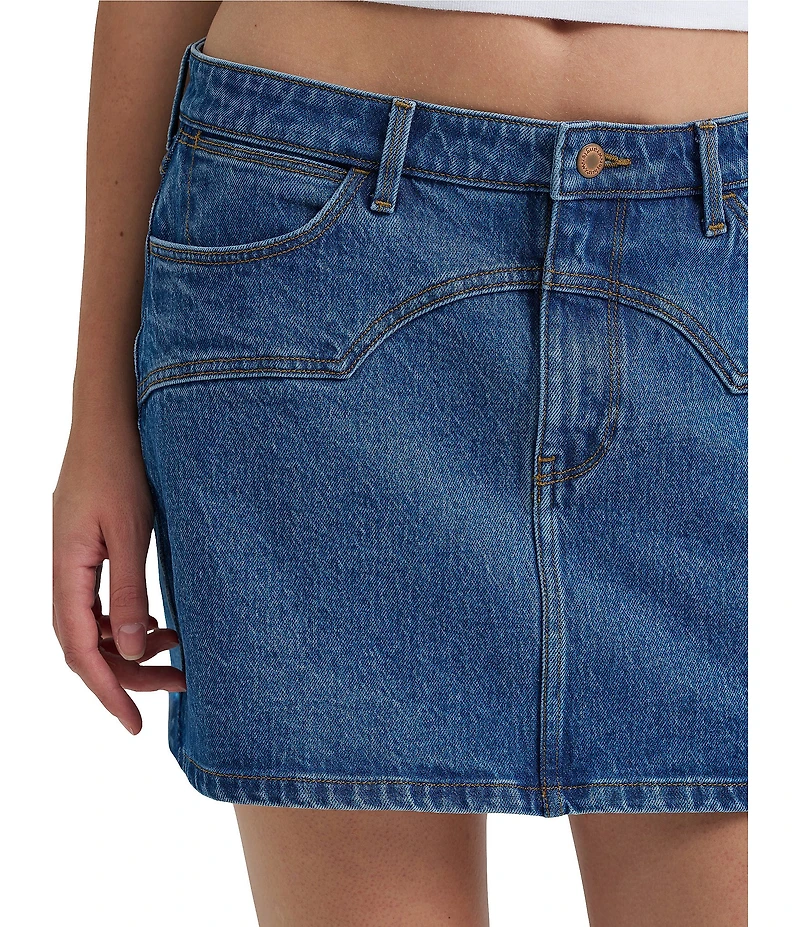 Wrangler Western Denim Mini Skirt