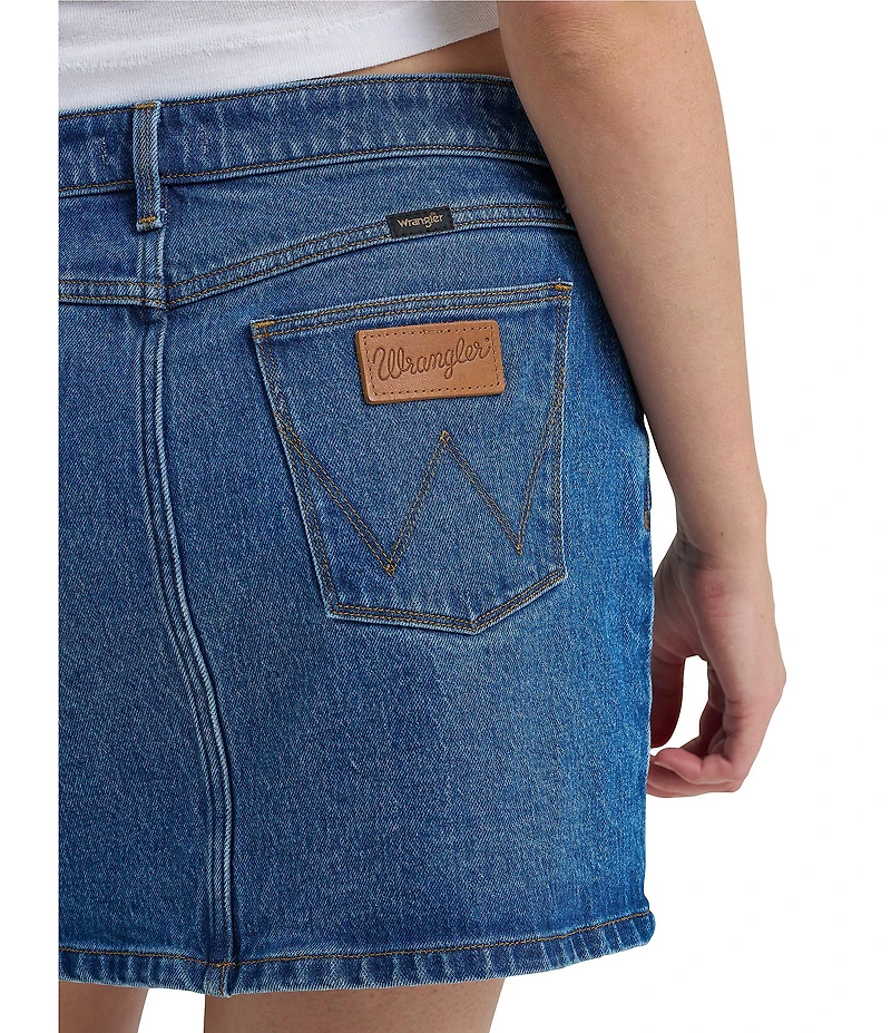 Wrangler Western Denim Mini Skirt
