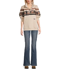 Wrangler® Western Quarter Zip Pullover
