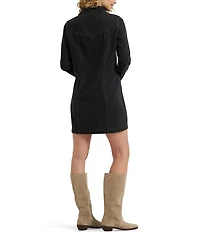 Wrangler® Western Style Long Sleeve Denim Dress