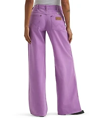 Wrangler Worldwide Mid Rise Wide Leg Denim Jeans