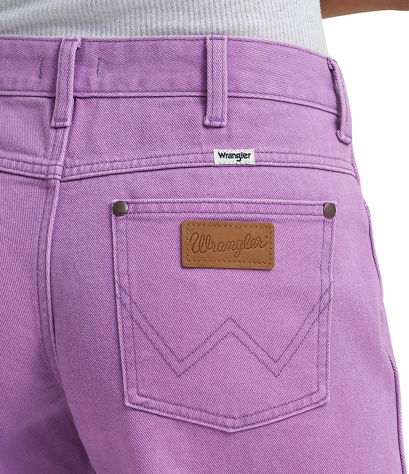 Wrangler Worldwide Mid Rise Wide Leg Denim Jeans