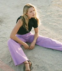 Wrangler Worldwide Mid Rise Wide Leg Denim Jeans