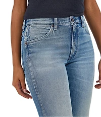 Wrangler Wrancher Mid Rise Shadow Pocket Boot Leg Jeans