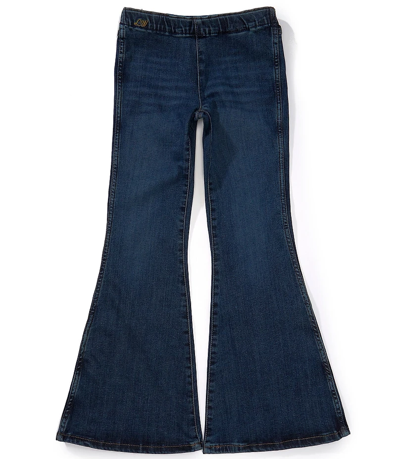 Wrangler® x Lainey Wilson Big Girls Pull-On Dark Denim Wash Jeans