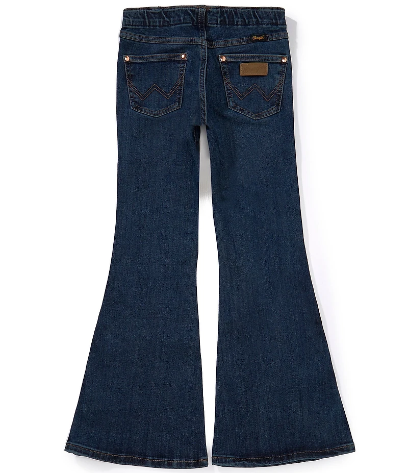 Wrangler® x Lainey Wilson Big Girls Pull-On Dark Denim Wash Jeans