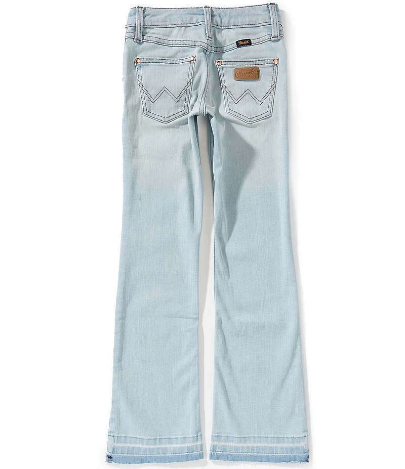 Wrangler® x Lainey Wilson Big Girls Raw-Hem Boot-Hugger Jeans