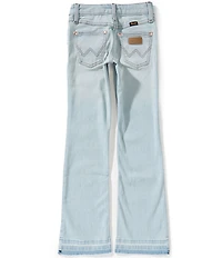 Wrangler® x Lainey Wilson Big Girls Raw-Hem Boot-Hugger Jeans