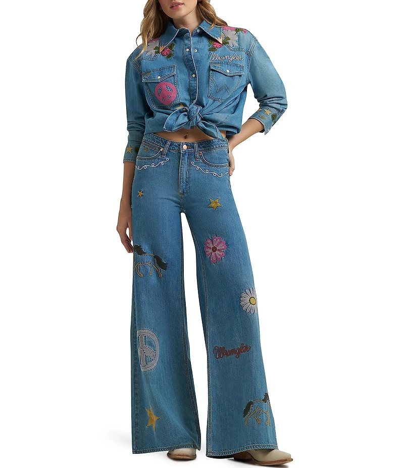 Wrangler® x Lainey Wilson Embroidered Jeans